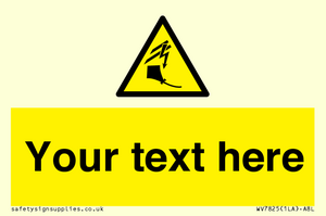 Custom warning kite flying near powerlines